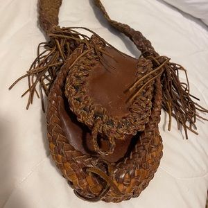 Small leather handbag